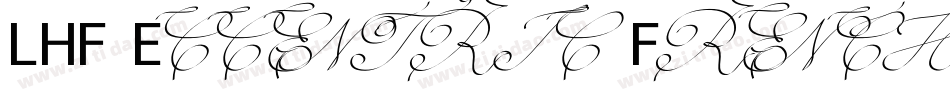 LHF Eccentric French Light字体转换